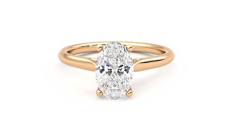 Taylor & Hart Hope Oval Engagement Ring 360 degree image 29