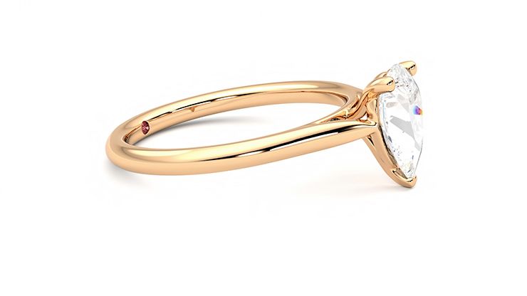 Taylor & Hart Hope Pear Engagement Ring 360 degree image 8