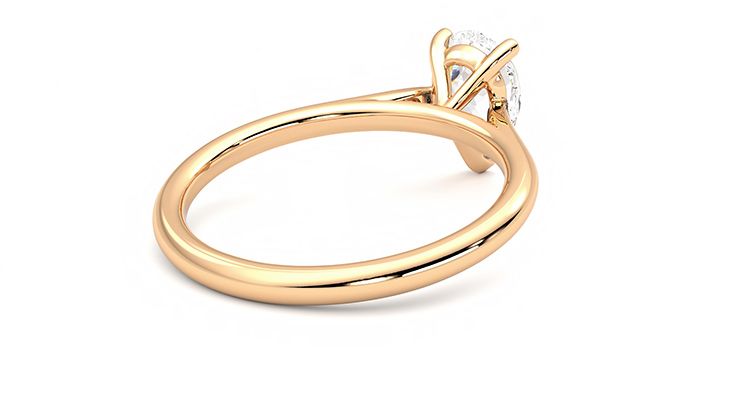 Taylor & Hart Hope Pear Engagement Ring 360 degree image 13