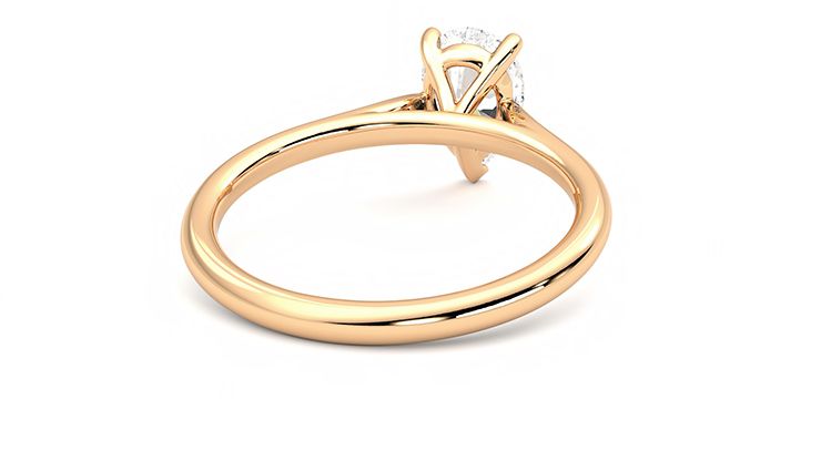 Taylor & Hart Hope Pear Engagement Ring 360 degree image 14