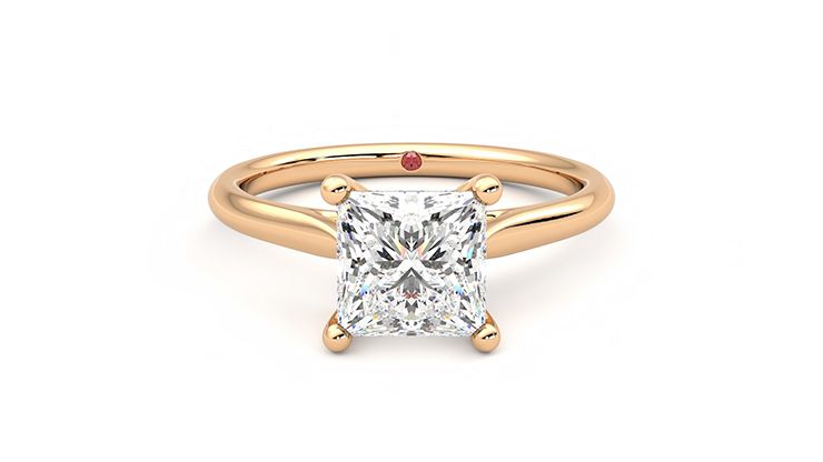 Taylor & Hart Hope Princess Engagement Ring 360 degree image 0