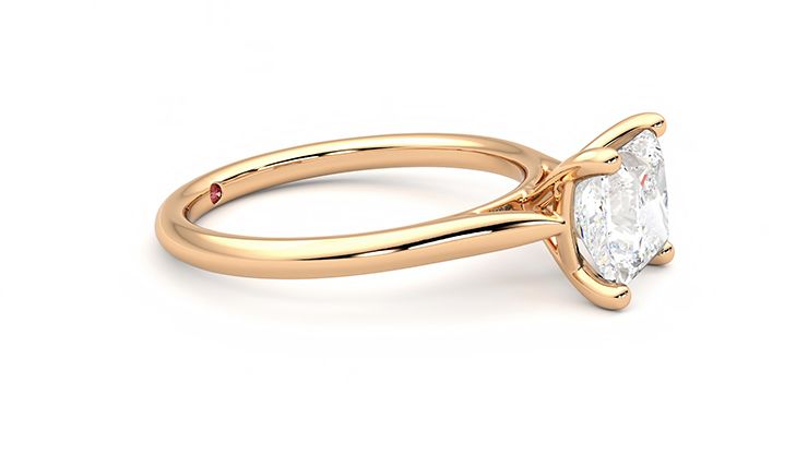 Taylor & Hart Hope Princess Engagement Ring 360 degree image 8