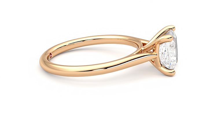 Taylor & Hart Hope Princess Engagement Ring 360 degree image 9