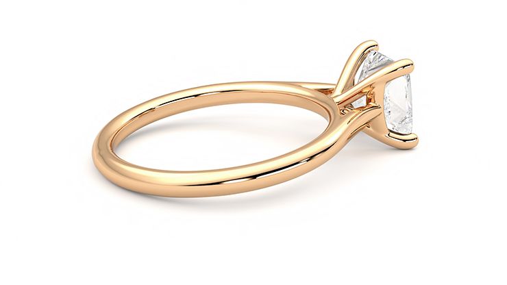 Taylor & Hart Hope Princess Engagement Ring 360 degree image 11