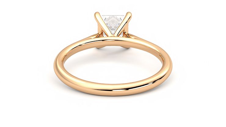 Taylor & Hart Hope Princess Engagement Ring 360 degree image 15