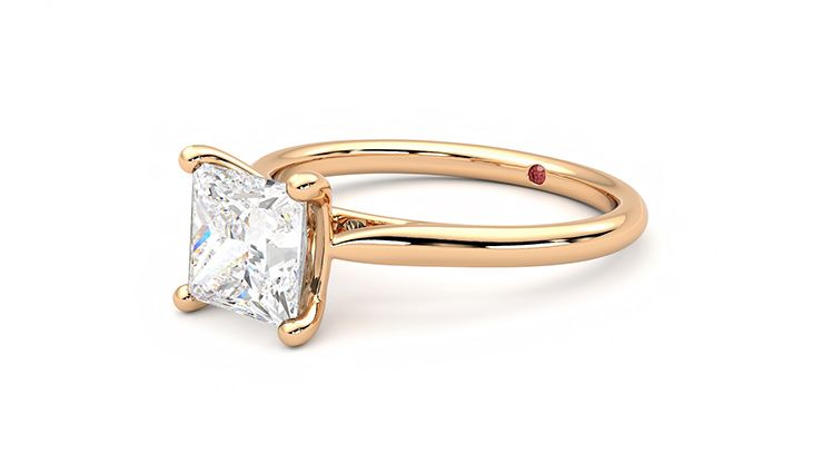 Taylor & Hart Hope Princess Engagement Ring 360 degree image 24