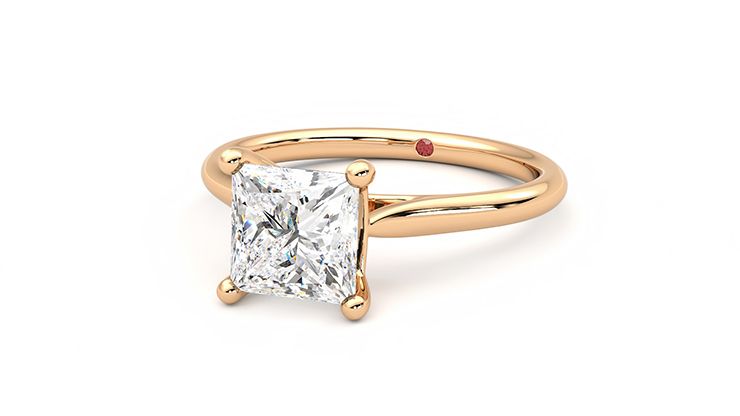 Taylor & Hart Hope Princess Engagement Ring 360 degree image 26