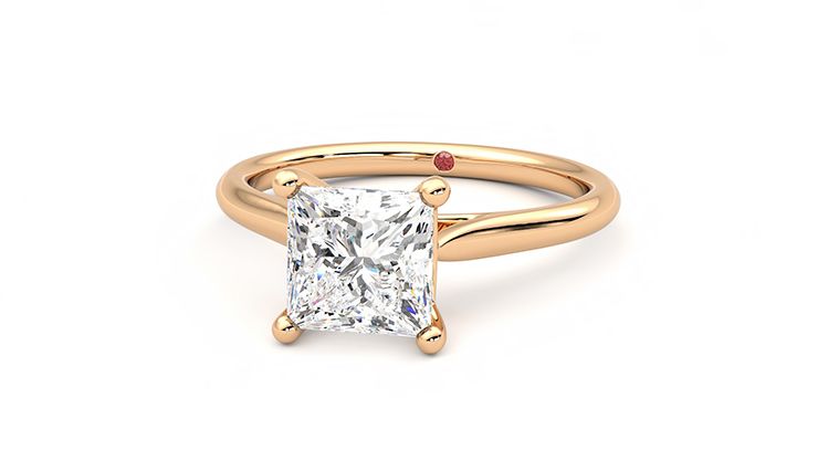 Taylor & Hart Hope Princess Engagement Ring 360 degree image 27