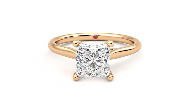 Taylor & Hart Hope Princess Engagement Ring 360 degree image 29