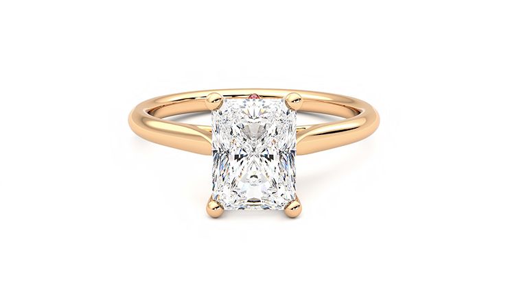 Taylor & Hart Hope Radiant Engagement Ring 360 degree image 0