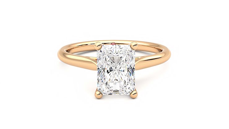 Taylor & Hart Hope Radiant Engagement Ring 360 degree image 1
