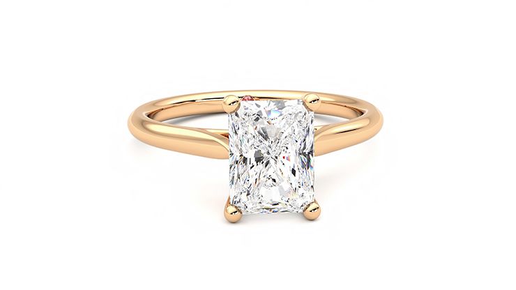Taylor & Hart Hope Radiant Engagement Ring 360 degree image 2