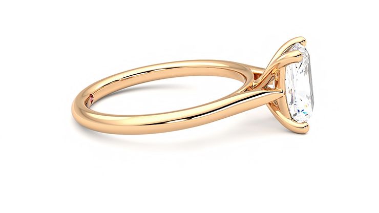 Taylor & Hart Hope Radiant Engagement Ring 360 degree image 9