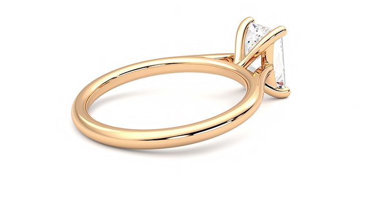 Taylor & Hart Hope Radiant Engagement Ring 360 degree image 12