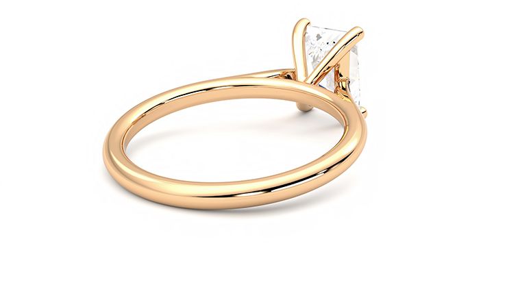 Taylor & Hart Hope Radiant Engagement Ring 360 degree image 13