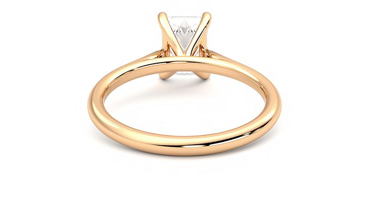 Taylor & Hart Hope Radiant Engagement Ring 360 degree image 15