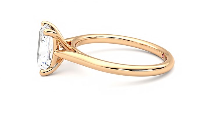 Taylor & Hart Hope Radiant Engagement Ring 360 degree image 21