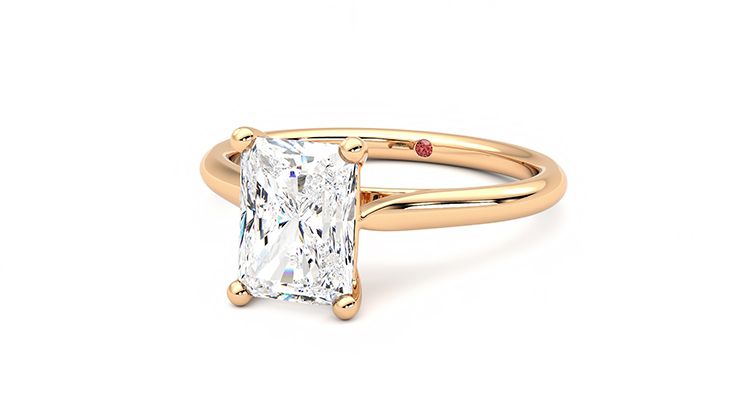 Taylor & Hart Hope Radiant Engagement Ring 360 degree image 26