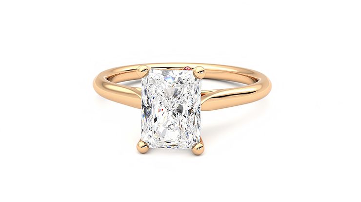 Taylor & Hart Hope Radiant Engagement Ring 360 degree image 28