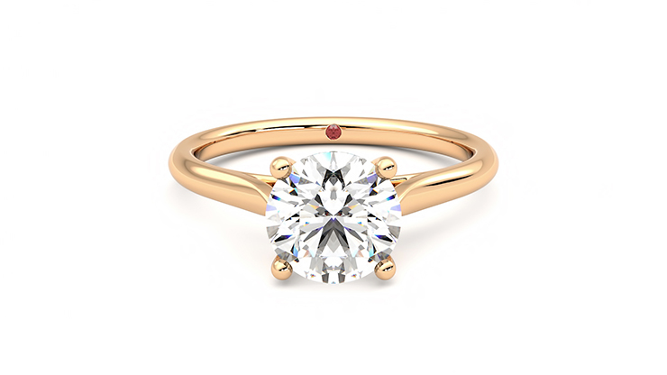 Taylor & Hart Hope Round Engagement Ring 360 detail 01