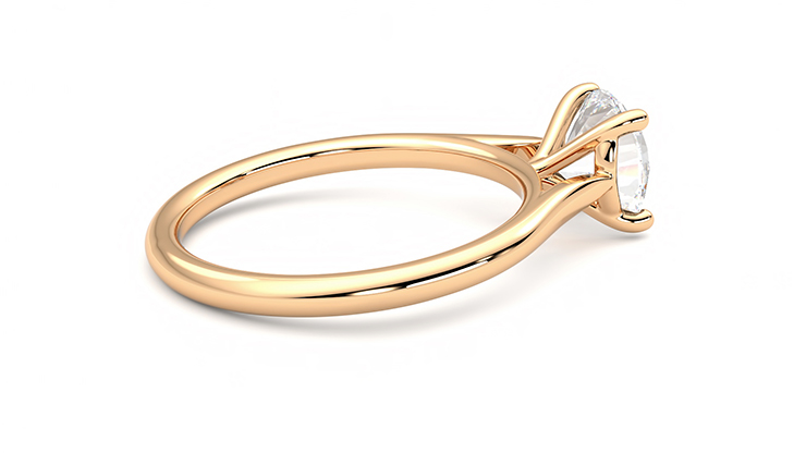 Taylor & Hart Hope Round Engagement Ring 360 degree image 11