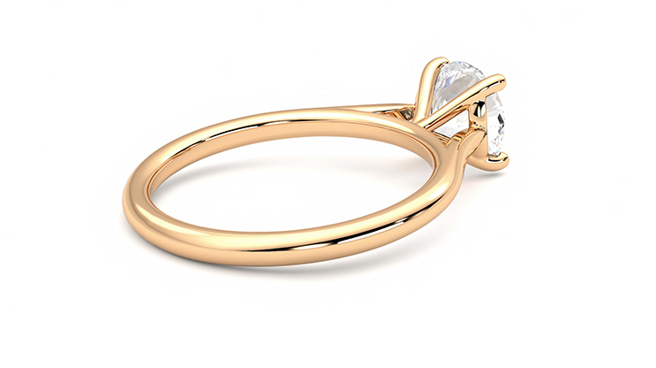 Taylor & Hart Hope Round Engagement Ring 360 degree image 12