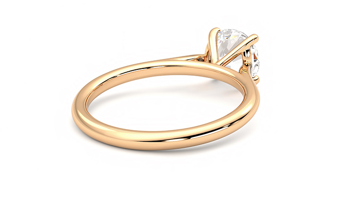 Taylor & Hart Hope Round Engagement Ring 360 degree image 13