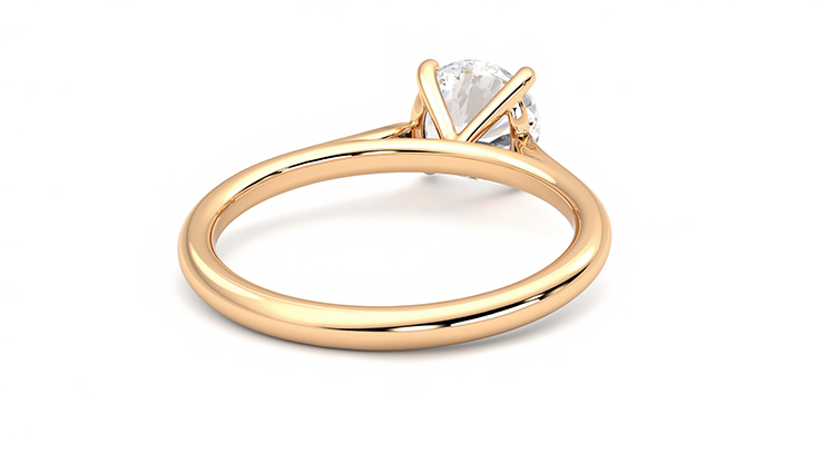 Taylor & Hart Hope Round Engagement Ring 360 degree image 14