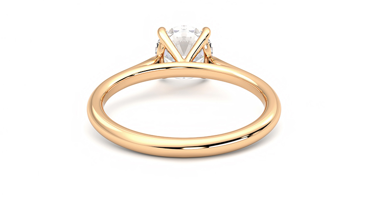 Taylor & Hart Hope Round Engagement Ring 360 degree image 15
