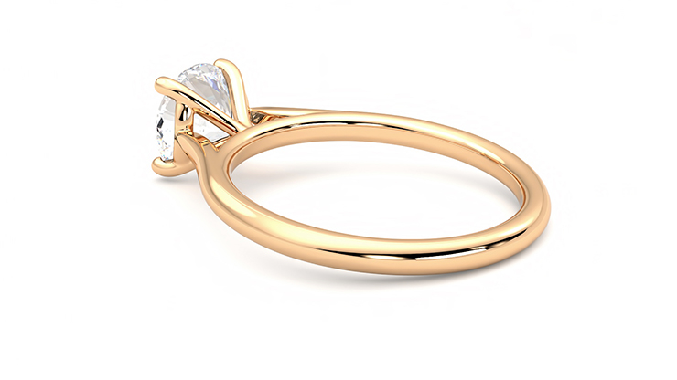 Taylor & Hart Hope Round Engagement Ring 360 degree image 17