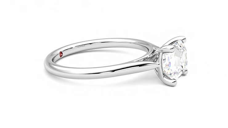 Taylor & Hart Hope Asscher Engagement Ring 360 degree image 8