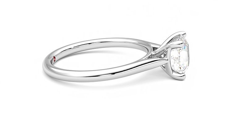Taylor & Hart Hope Asscher Engagement Ring 360 degree image 9