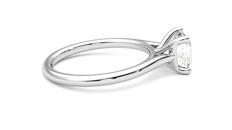 Taylor & Hart Hope Asscher Engagement Ring 360 degree image 10