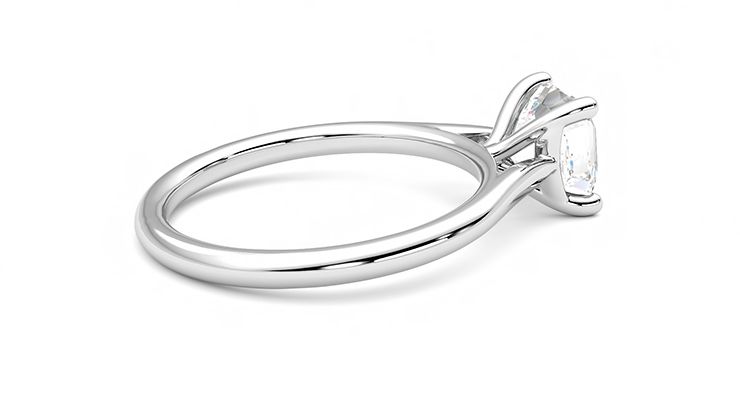Taylor & Hart Hope Asscher Engagement Ring 360 degree image 11