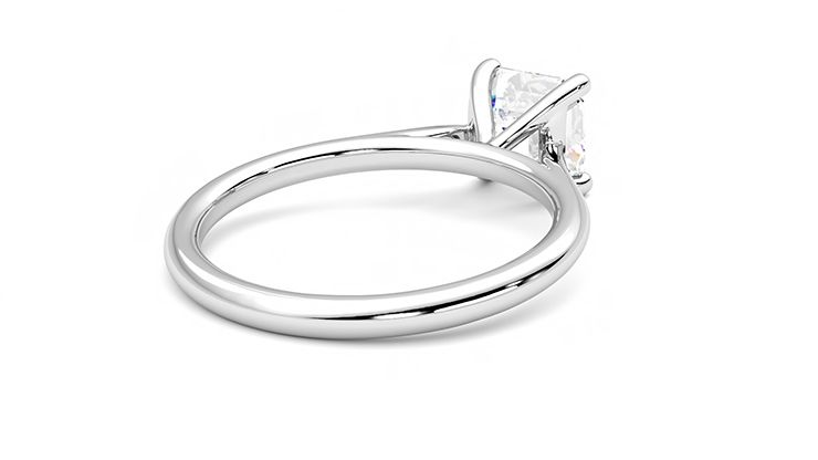 Taylor & Hart Hope Asscher Engagement Ring 360 degree image 13