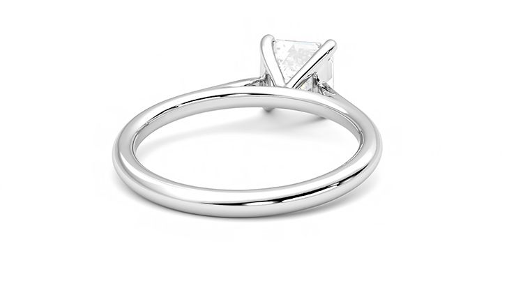Taylor & Hart Hope Asscher Engagement Ring 360 degree image 14