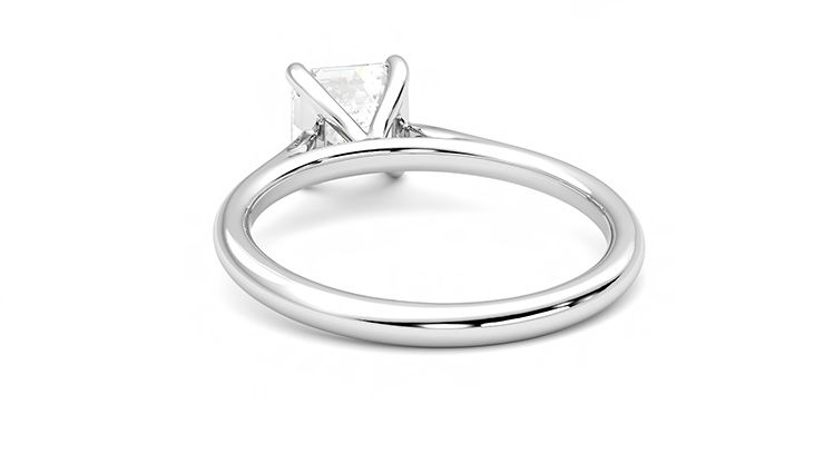 Taylor & Hart Hope Asscher Engagement Ring 360 degree image 16