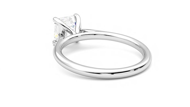Taylor & Hart Hope Asscher Engagement Ring 360 degree image 17