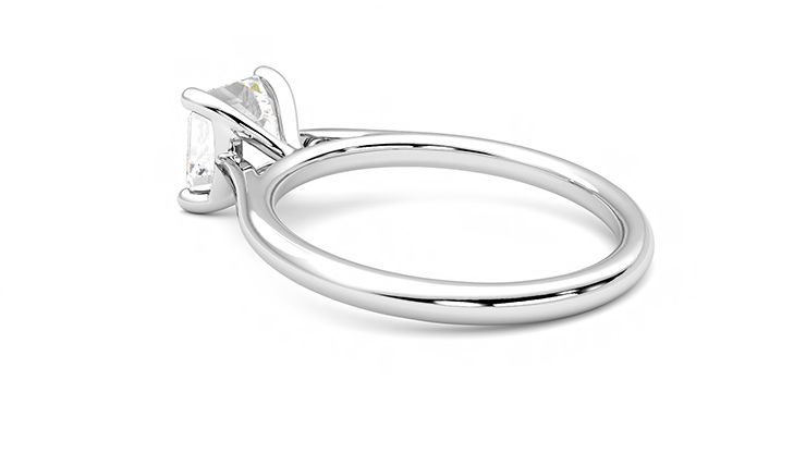 Taylor & Hart Hope Asscher Engagement Ring 360 degree image 18