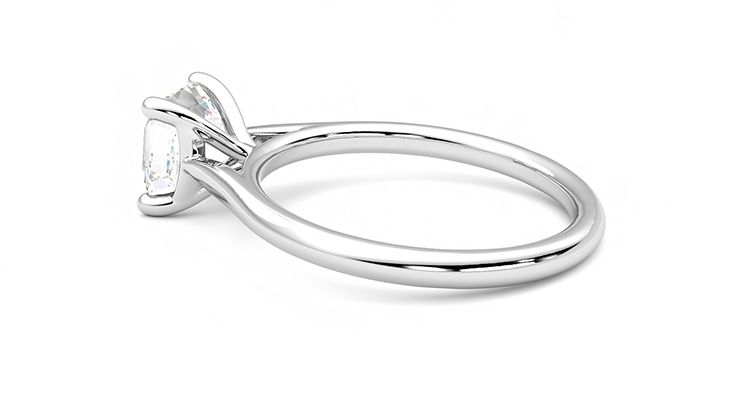Taylor & Hart Hope Asscher Engagement Ring 360 degree image 19