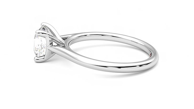 Taylor & Hart Hope Asscher Engagement Ring 360 degree image 20