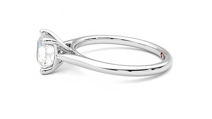 Taylor & Hart Hope Asscher Engagement Ring 360 degree image 21