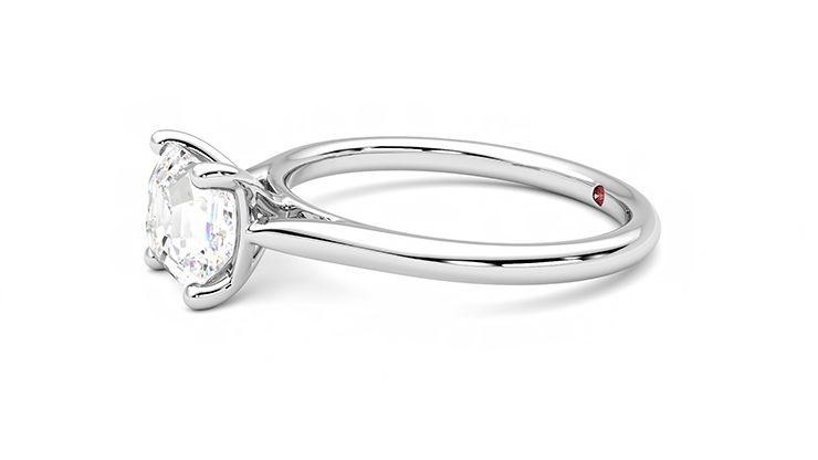 Taylor & Hart Hope Asscher Engagement Ring 360 degree image 22