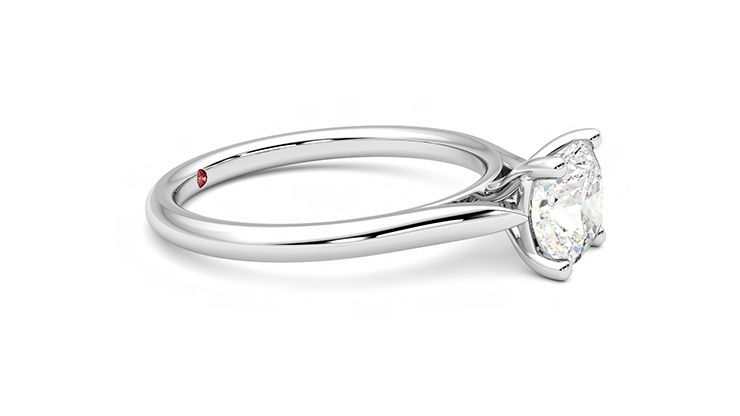 Taylor & Hart Hope Cushion Engagement Ring 360 degree image 8