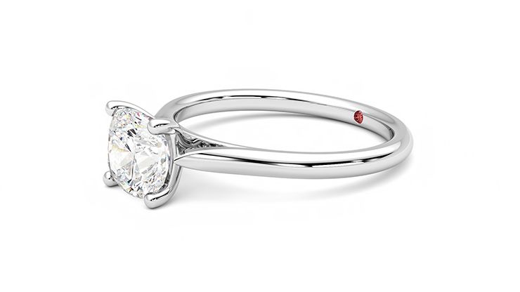 Taylor & Hart Hope Cushion Engagement Ring 360 degree image 23
