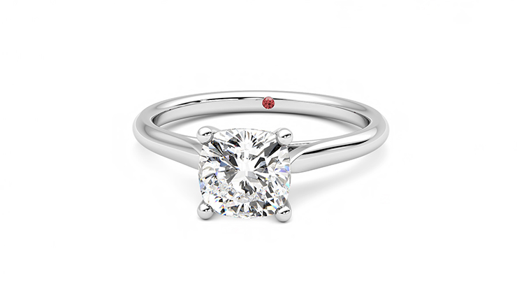 Hope 18ct White Gold solitaire style engagement ring Taylor Hart