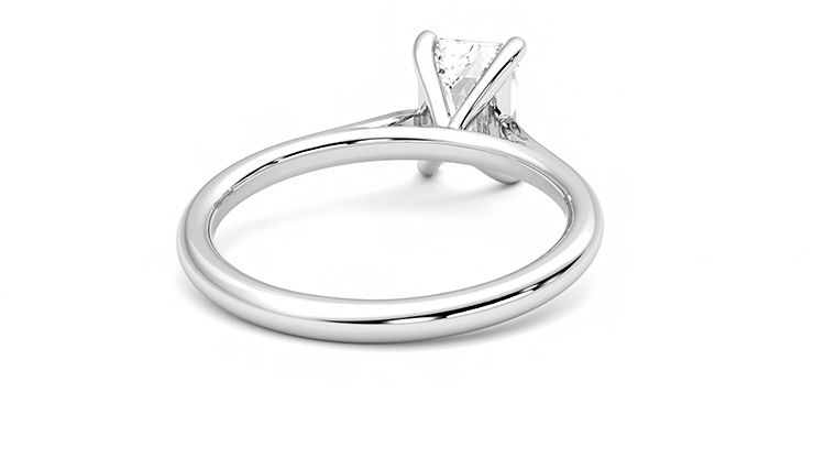 Taylor & Hart Hope Emerald Engagement Ring 360 degree image 14