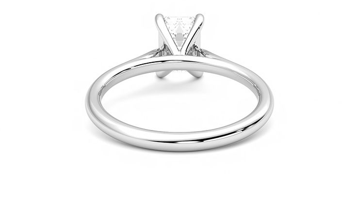 Taylor & Hart Hope Emerald Engagement Ring 360 degree image 15