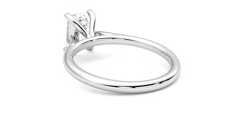 Taylor & Hart Hope Emerald Engagement Ring 360 degree image 17