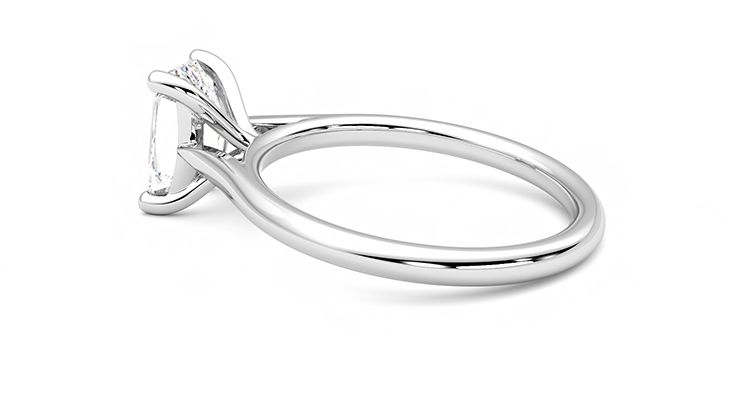 Taylor & Hart Hope Emerald Engagement Ring 360 degree image 19